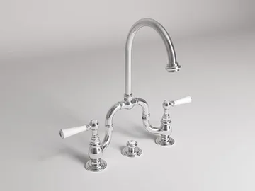 ASTAIRE - 3 hole bridge mixer with automatic pop-up waste by Park Avenue - view 2